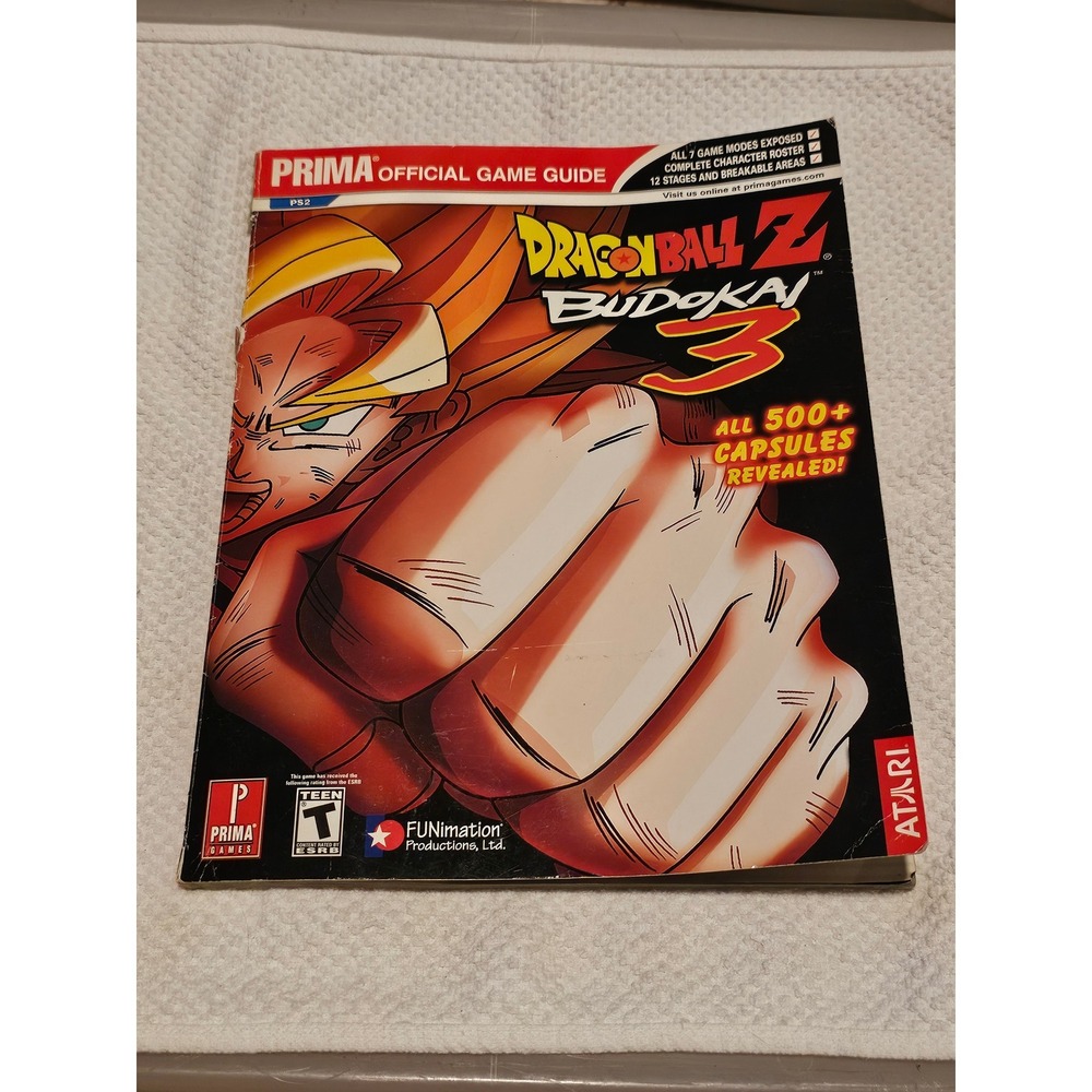 Dragon Ball Z Budokai 3 Prima Official Game Guide PS2 Strategy Book 2004 DBZ